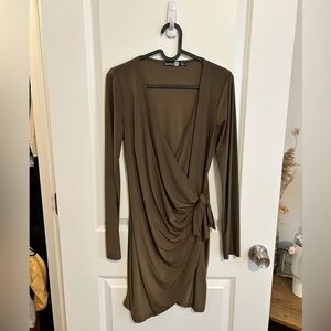 Boohoo jersey wrap dress